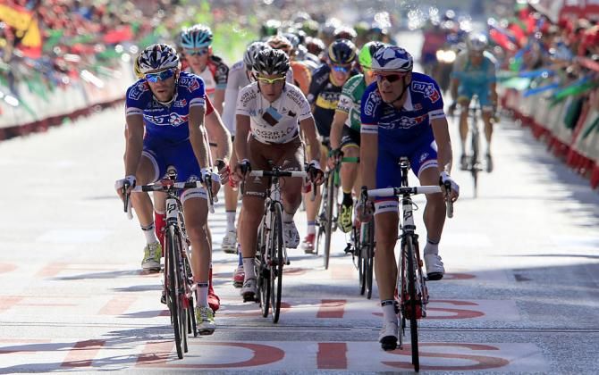 Thibaut Pinot (FDJ) and Domenico Pozzovivo (AG2R - La Mondiale)