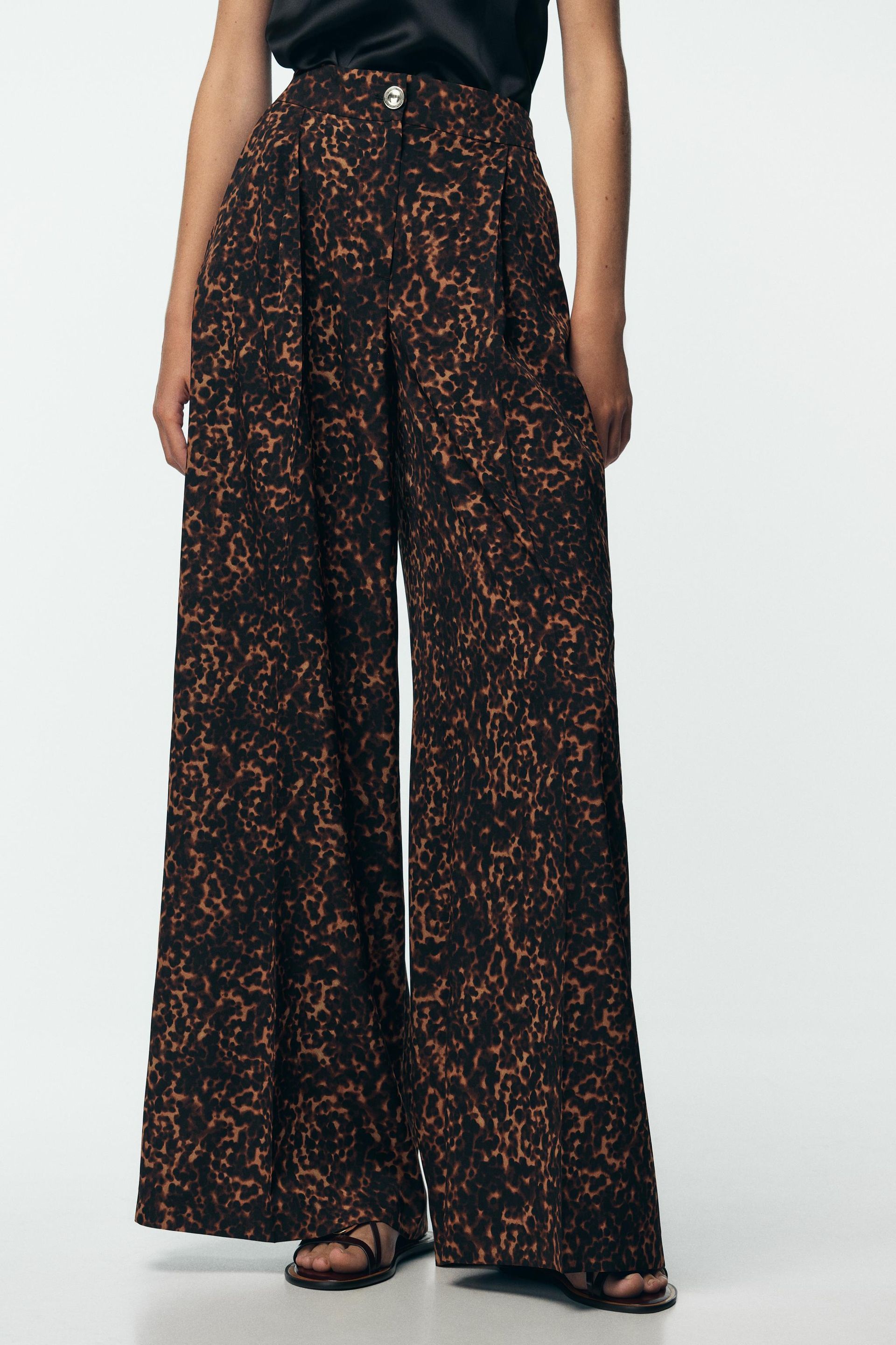 Animal Print Palazzo Pants