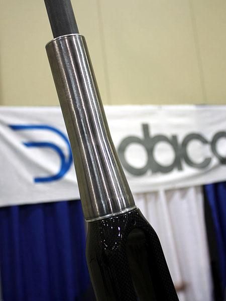 Dedacciai offers steel head tubes in tapered fitments.