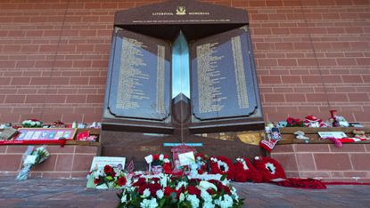 Hillsborough disaster memorial at Liverpool Football Club’s Anfield stadium 