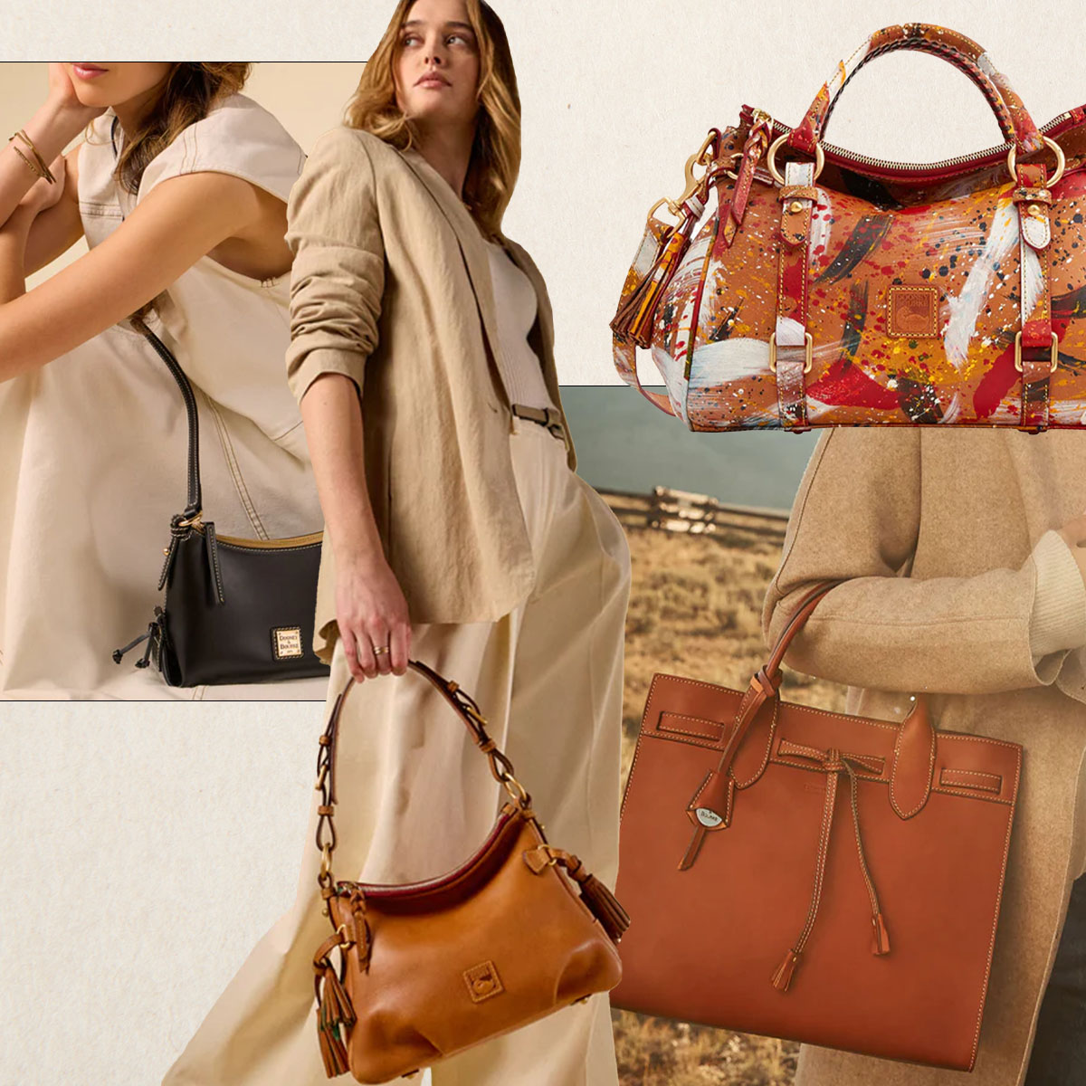 Collage Image of Elevated Bags From Dooney &amp; Bourke