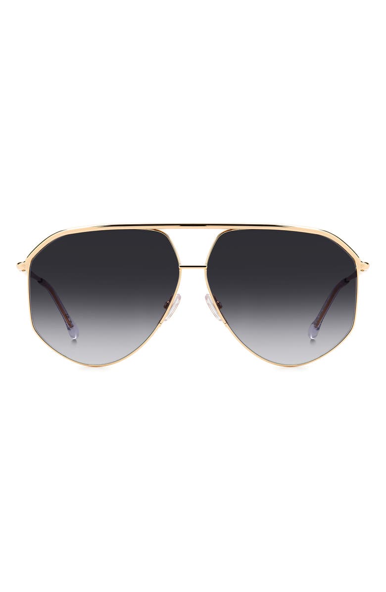 Wild Metal 64mm Big Gradient Aviator Sunglasses