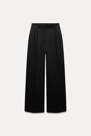 Zara, WIDE-LEG HIGH-WAIST TROUSER