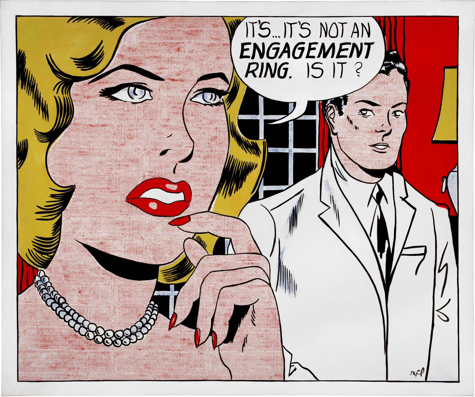 Roy Lichtenstein's brightly coloured works