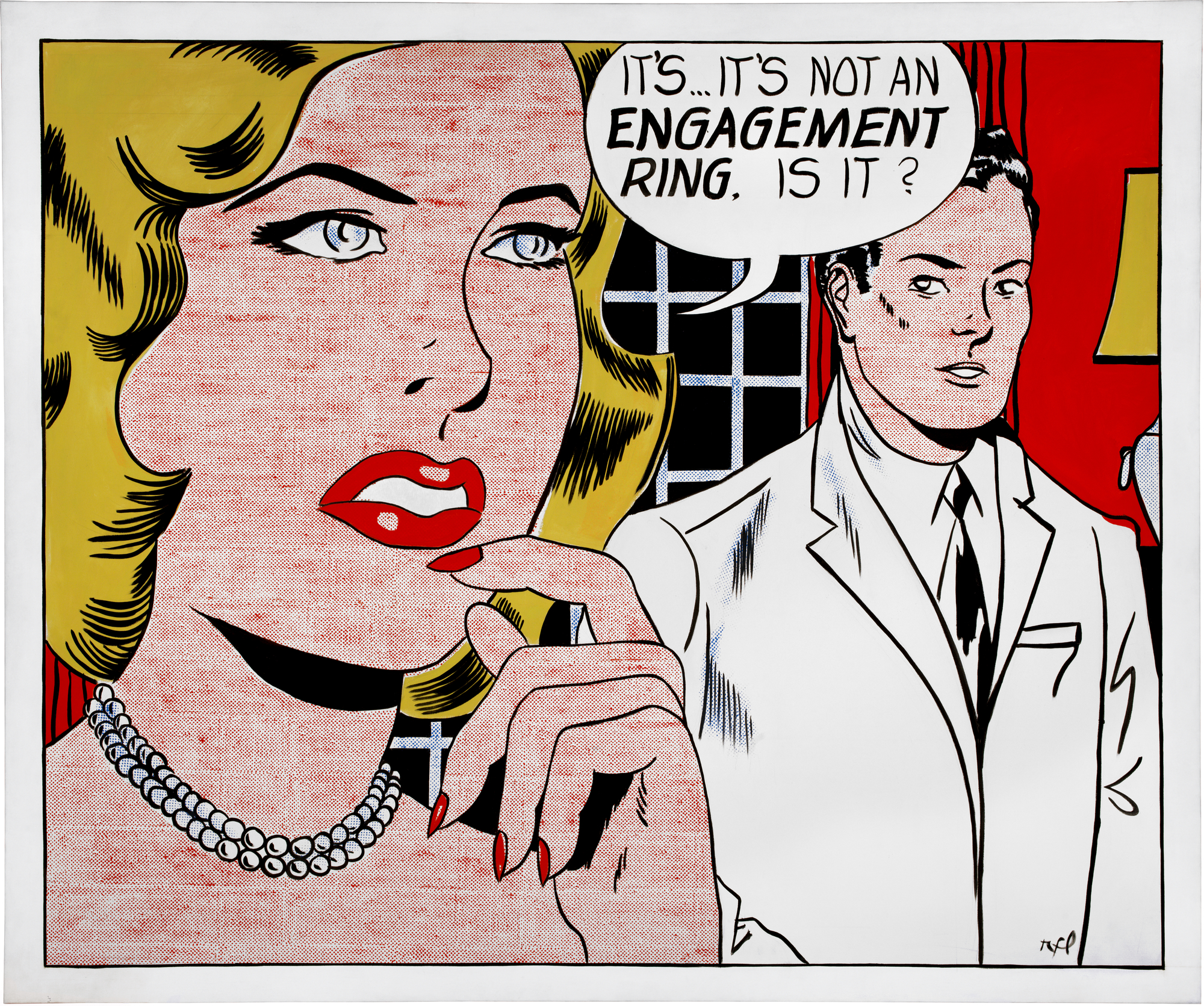 Roy Lichtenstein's brightly coloured works