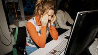 Frustrated developer facepalm