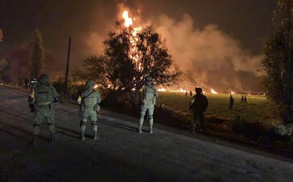 Fireball explosion at Mexican fuel pipeline kills 21
