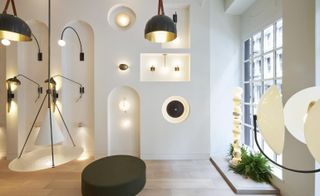 Lighting designs inside Allied Maker’s first New York showroom