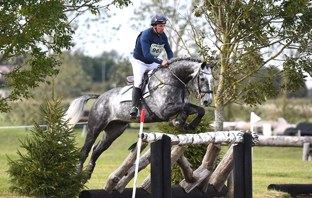 Matthew Wright riding BALLYCOOG GUINNESS in Int Section T of the Little Downham (3) Horse Trials near Ely in Cambridgeshire in the UK on 1st October 2018