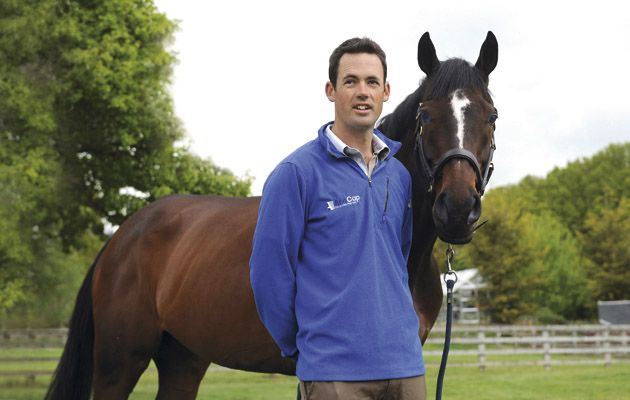 Clifton Promise and Jock Paget Horse&amp;Hound - Badminton 2013 Winner Jonathan"Jock"Paget of New Zealand at his yard in Dunsfold, Surrey. UK.