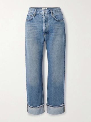 AGOLDE, Fran Cropped Mid-rise Straight-Leg Jeans