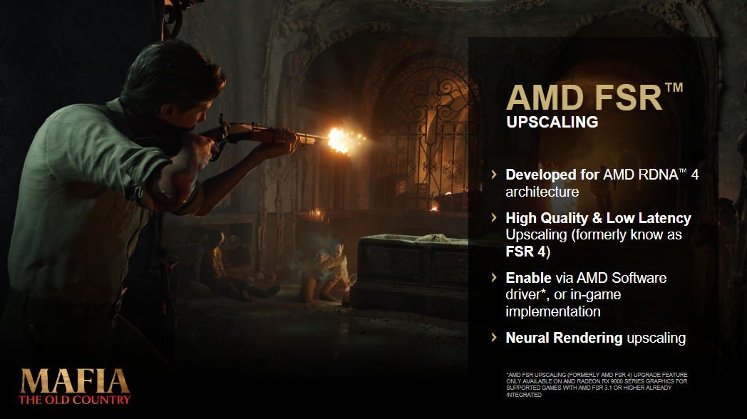 Слайд презентации по FSR Redstone