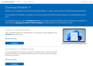 Siden for Windows 11-download
