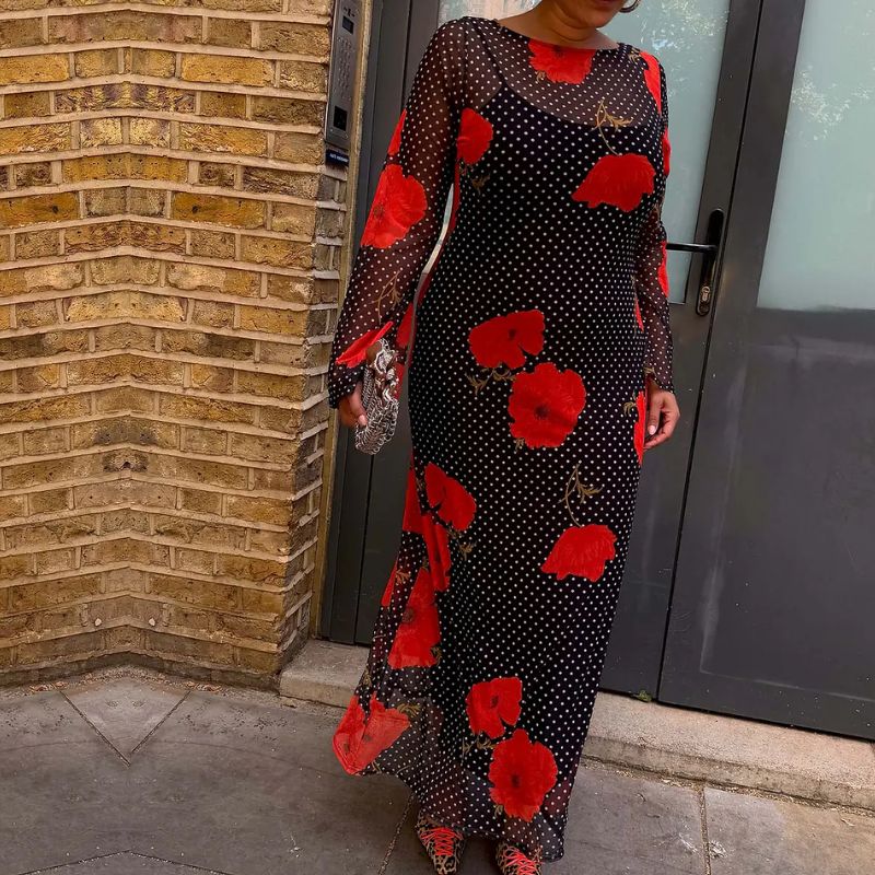 Never Fully Dressed, long sleeve midi dress