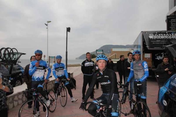 The Garmin-Barracuda riders before their morning recovery ride
