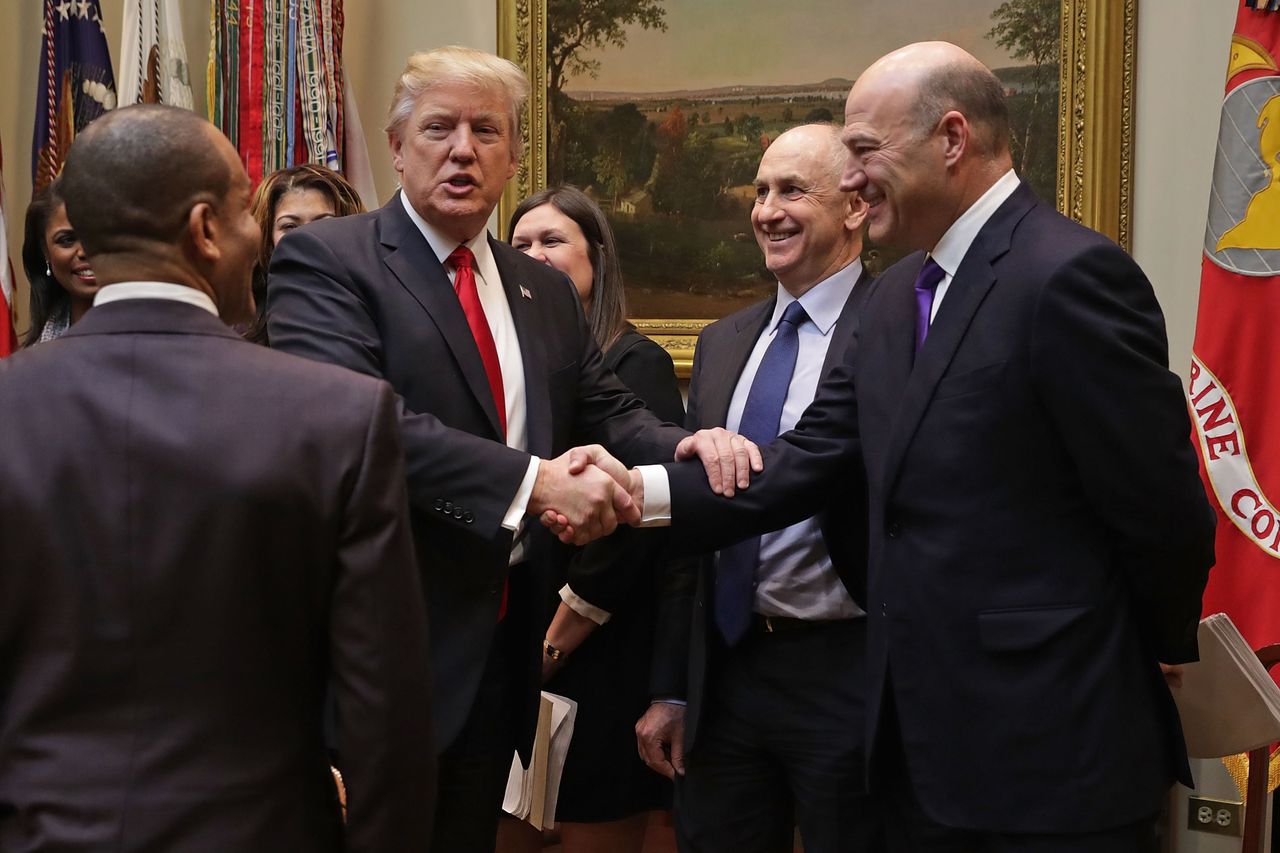 President Trump and Gary Cohn.