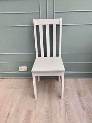 Dining chair solid oak before