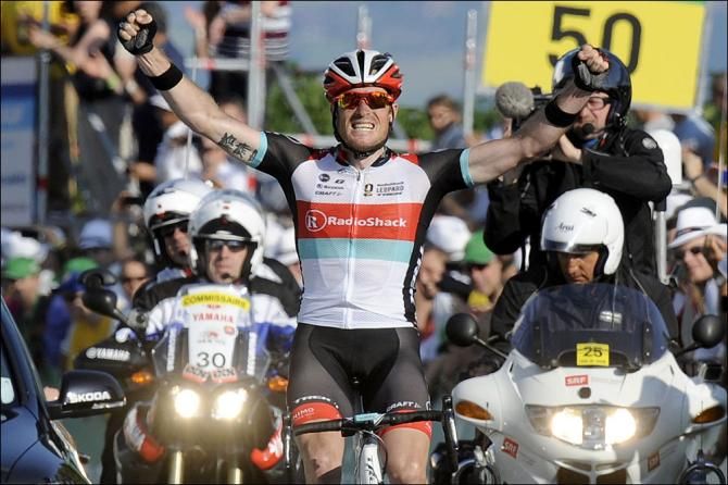Gregory Rast (RadioShack - Leopard) wins stage 6 of the Tour de Suisse