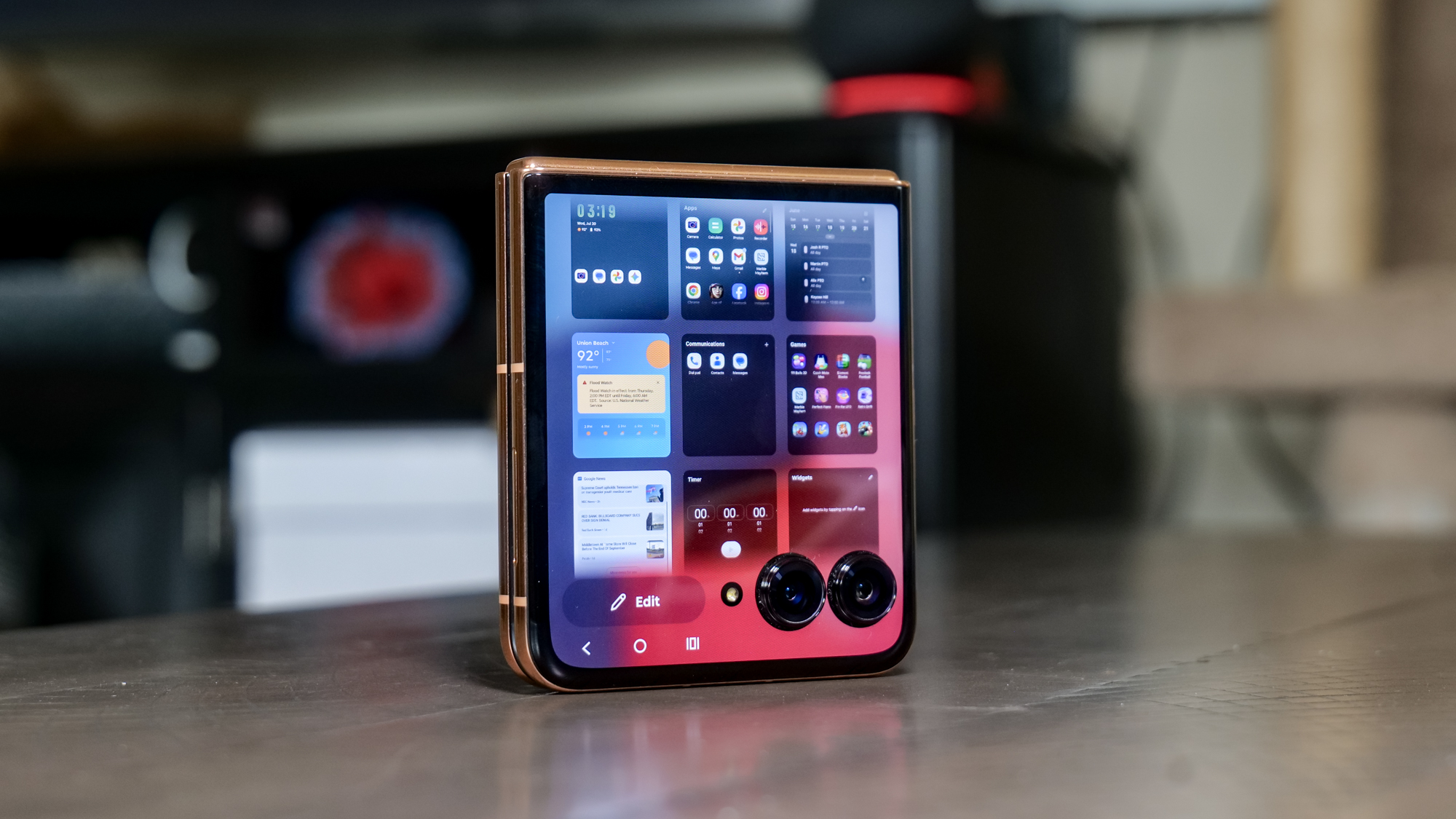 Motorola Razr Plus (2025) outer screen panels.