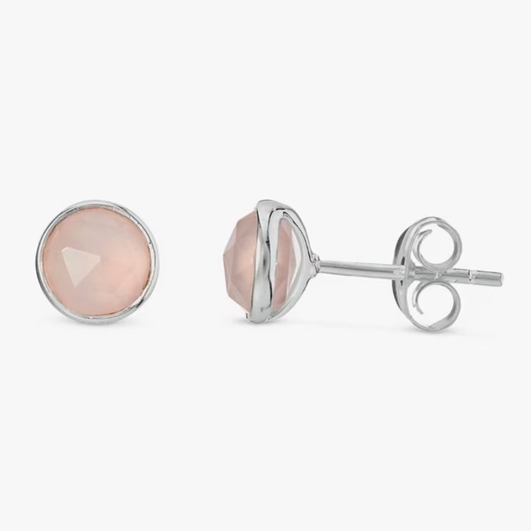 Auree Savanne Pink Chalcedony Earrings