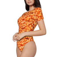 Short Sleeve Bodysuit&nbsp;| Baked Beans&nbsp;| $14.99 at Amazon