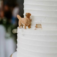 Personalized Custom Dog Wedding Cake Topper