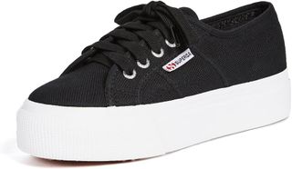 Superga Womens 2790 Acotw Platform Fashion Sneaker, Black/white, 7.5 Us