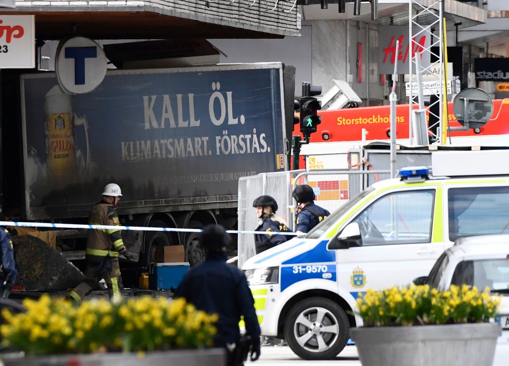 Stockholm Sweden attack. 