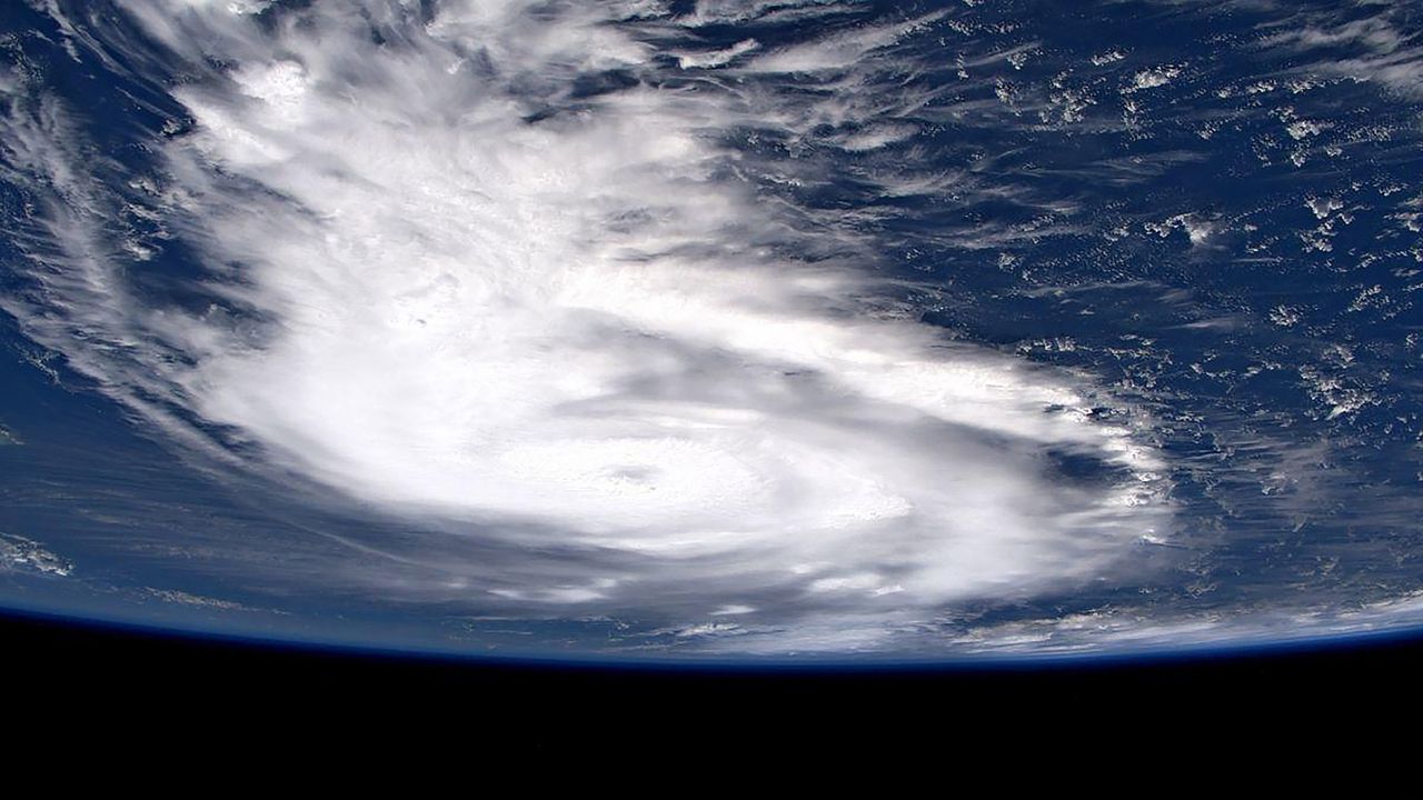 European Space Agency astronaut Luca Parmitano shared this view of Hurricane Dorian from the International Space Station on Sept. 1, 2019.