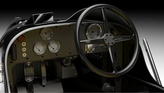 Baby Bugatti II steering wheel