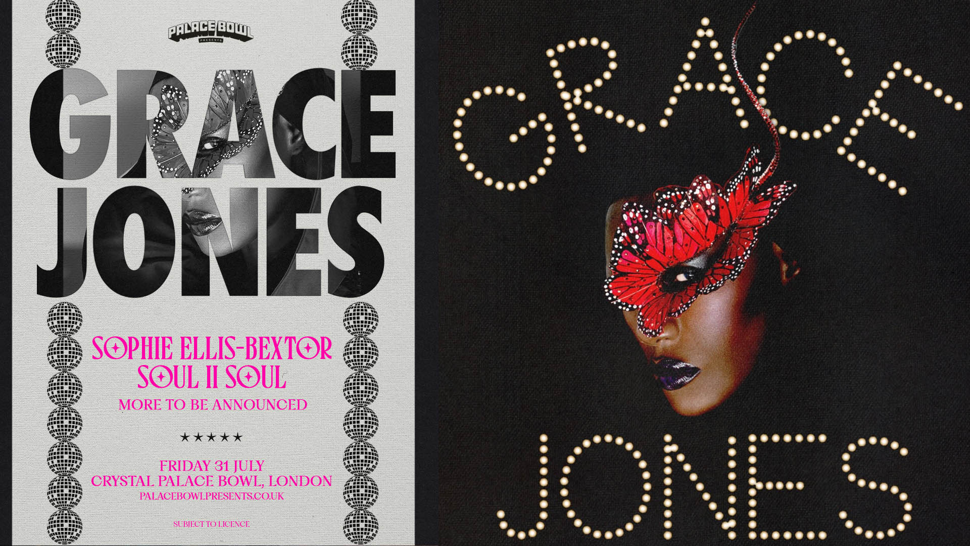 Grace Jones concert poster.