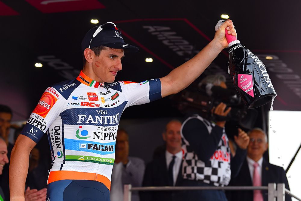 Damiano Cima (Nippo-Vini Fantini-Faizane) wins stage 18 at the Giro d'Italia