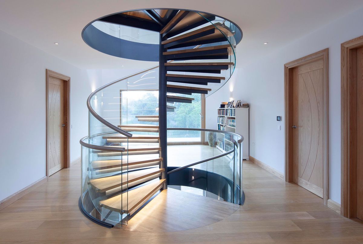 Spiral, curved and cantilevered staircases can create a real centrepiece in the home