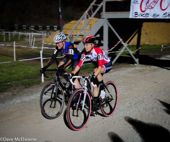 Mo Bruno Roy (Bob&rsquo;s Red Mill) and Amanda Carey (Stan's NoTubes) had a race-long battle