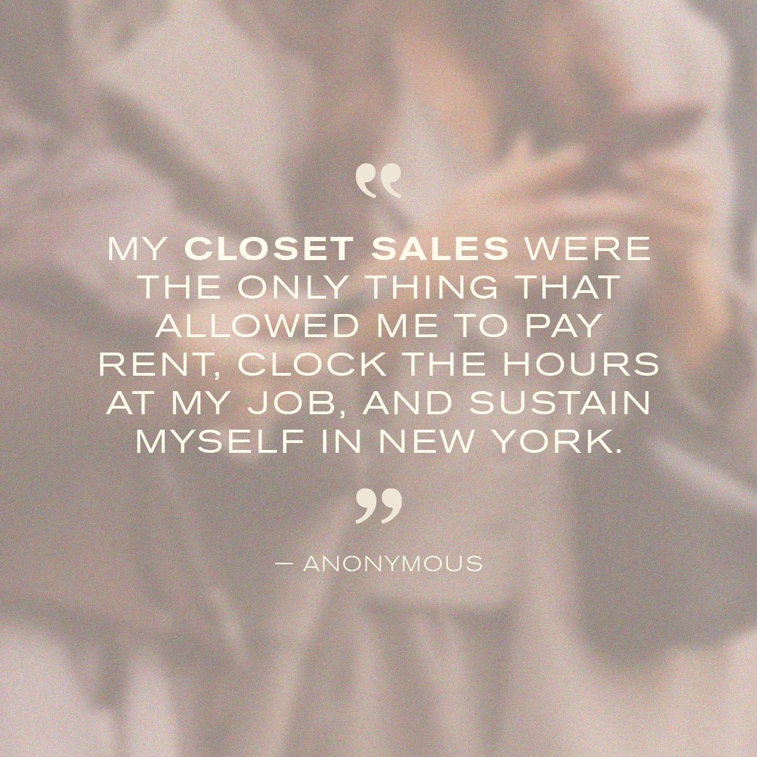 a collage of street style imagery and product photos showing luxury fashion items sold in exclusive circles