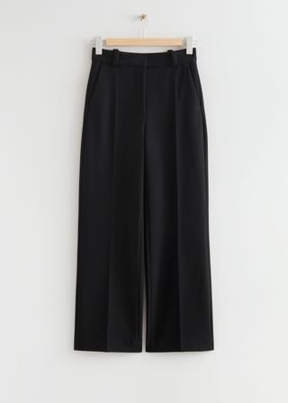 Wide Press-Crease Trousers