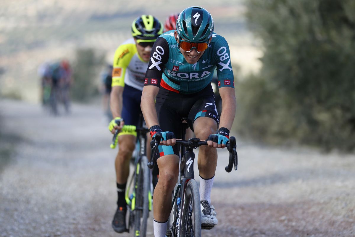 Clasica Jaen Paraiso Interior 2022 - 1st Edition - Baeza - Ubeda 187,8 km - 14/02/2022 - Lennard Kamna (GER - Bora - Hansgrohe) - photo Luis Angel Gomez/SprintCyclingAgency&Acirc;&copy;2022