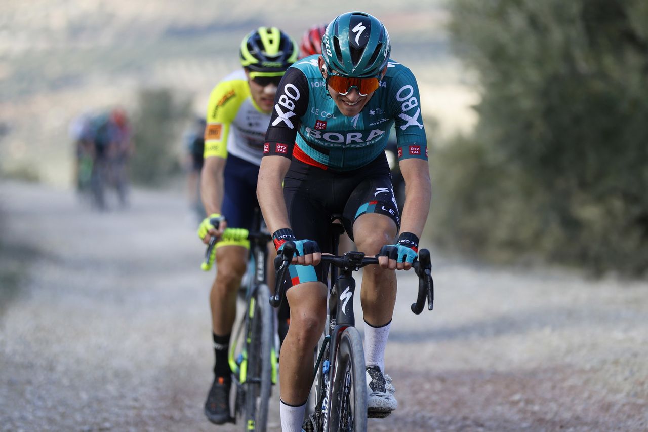 Clasica Jaen Paraiso Interior 2022 - 1st Edition - Baeza - Ubeda 187,8 km - 14/02/2022 - Lennard Kamna (GER - Bora - Hansgrohe) - photo Luis Angel Gomez/SprintCyclingAgency&Acirc;&copy;2022