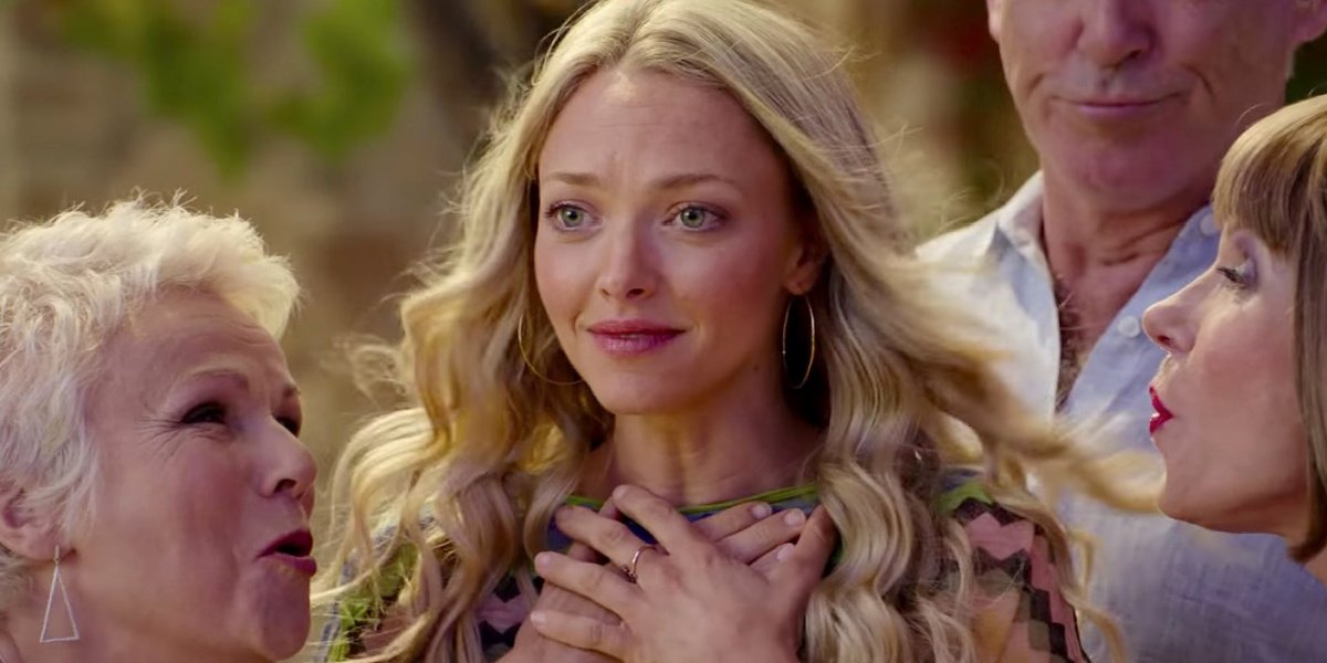 Amanda Seyfried as Sophie featured in Mamma Mia! Here We Go Again.