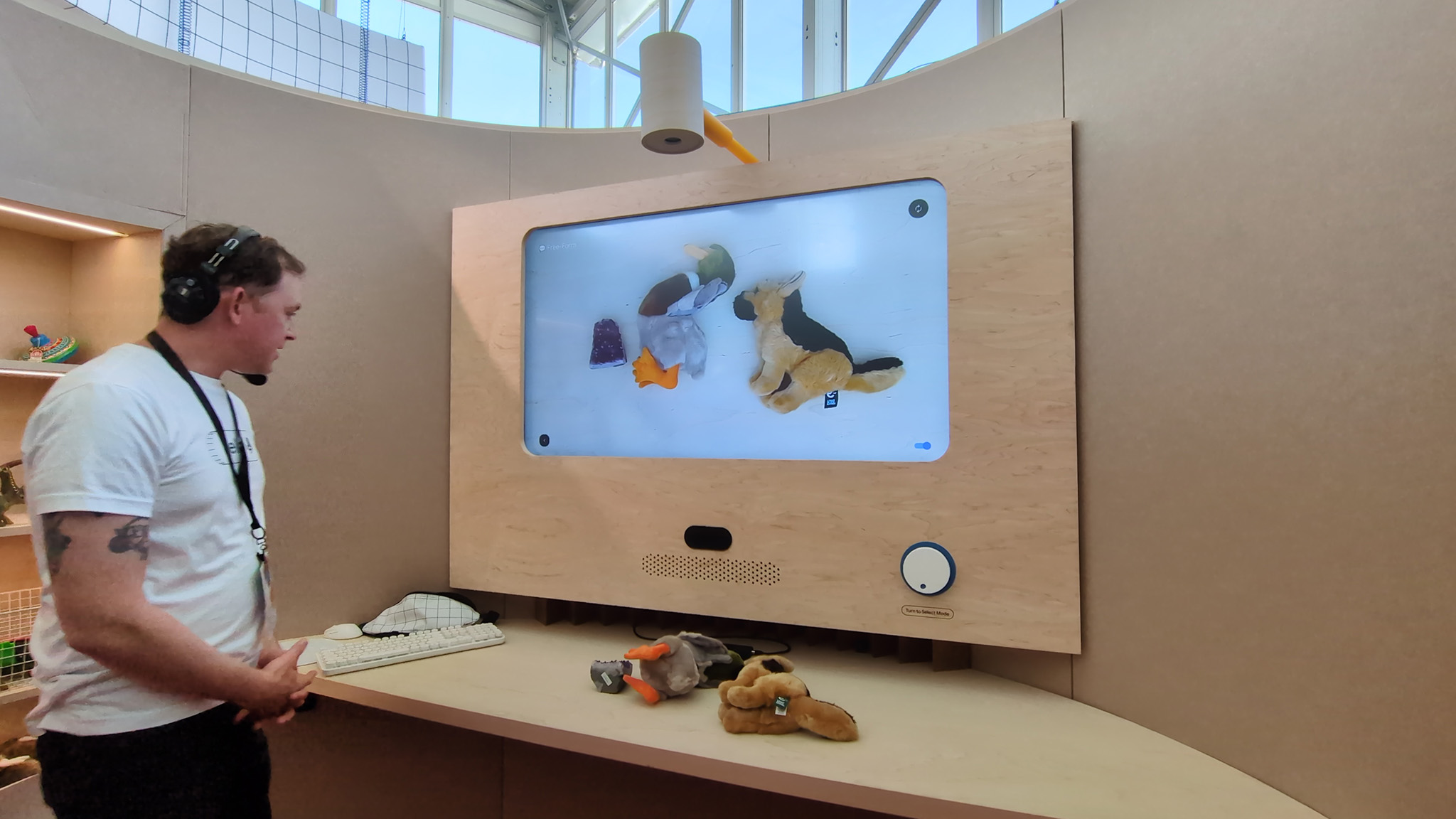 Demoing Google Project Astra's vision capabilities at Google I/O 2024