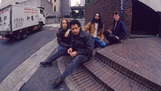 Soundgarden pose on a New York street in 1994