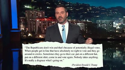 Jimmy Kimmel mocks Trump voter fraud conspiracy theory