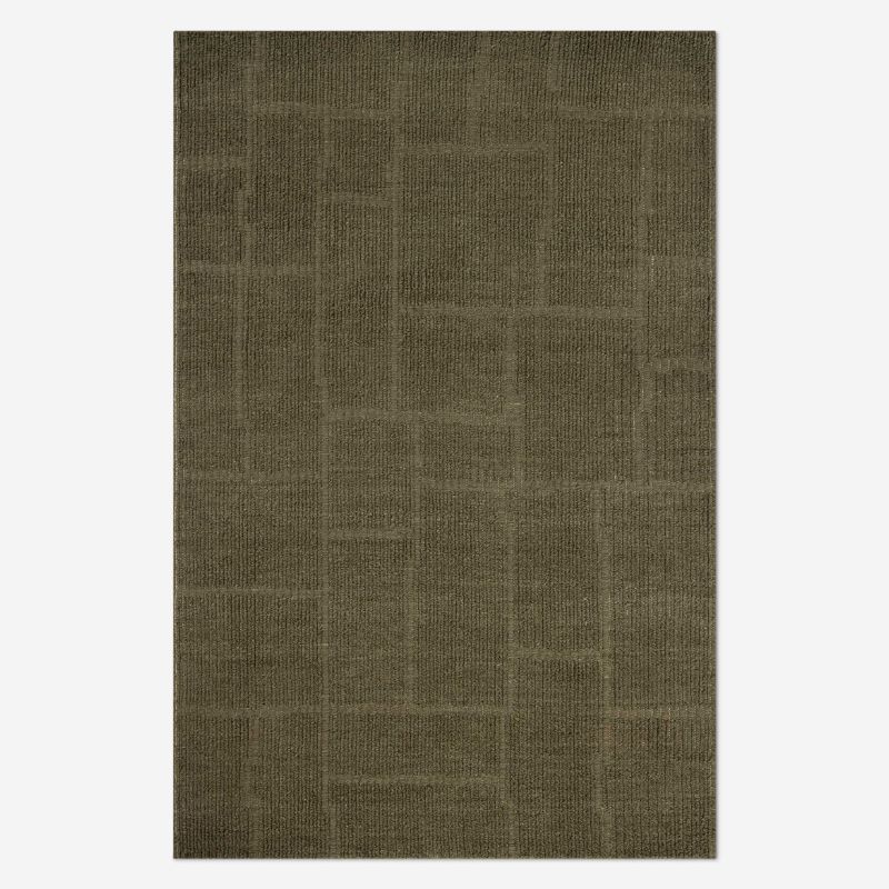 dark green rug