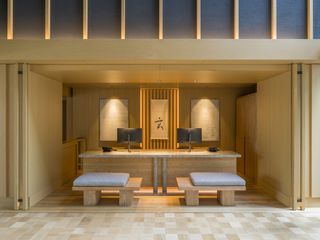 Reception area at Banyan Tree Higashiyama Kyoto