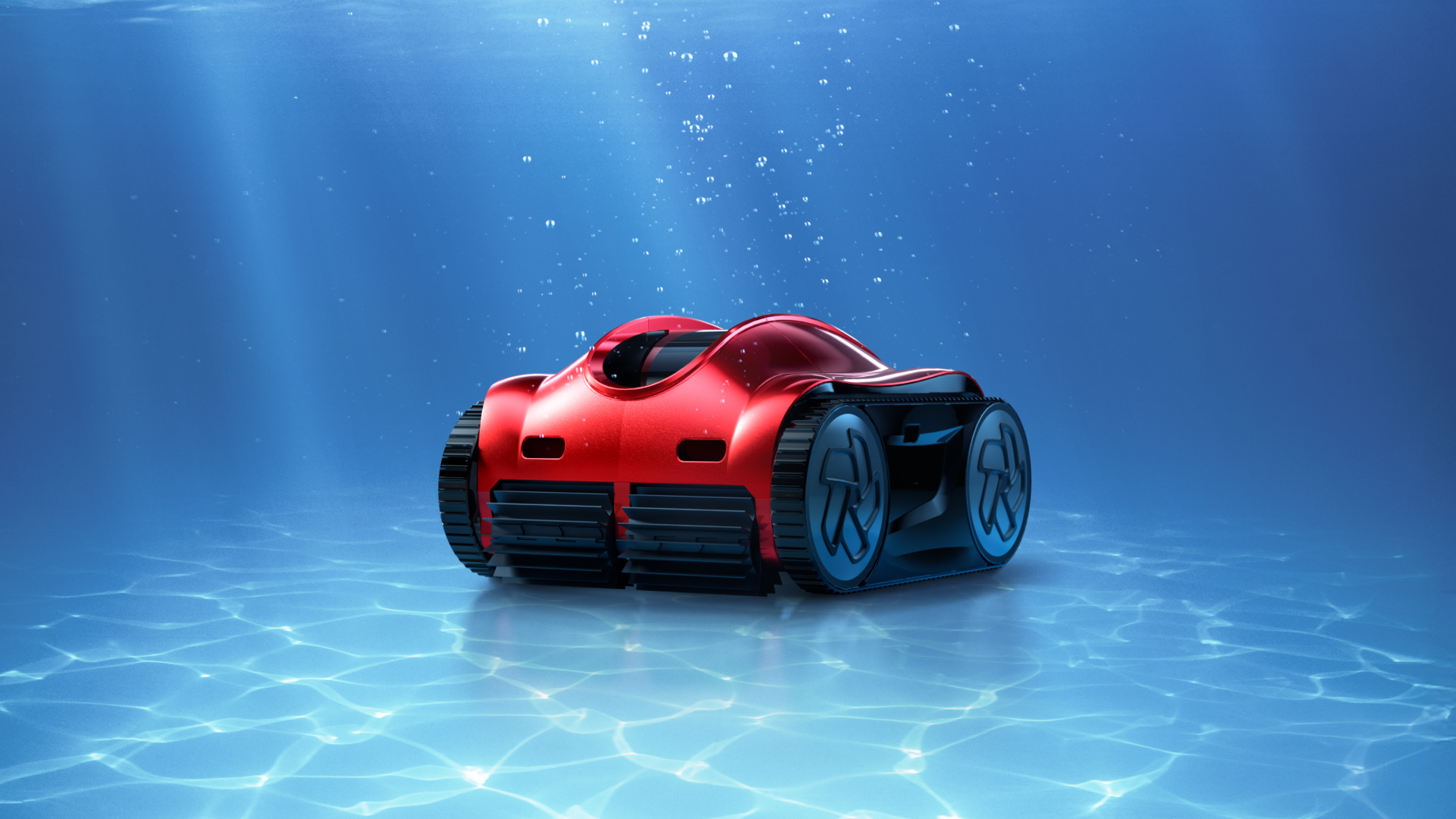 The iGarden Pool Cleaner K Pro 150 underwater.