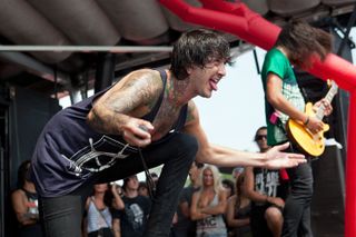 A fresh faced Austin Carlile in support of 2011's The Flood on the Vans Warped Tour