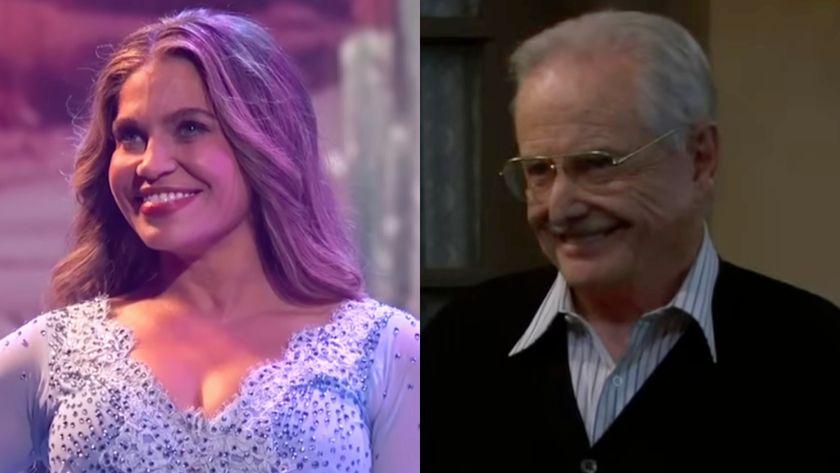 Danielle Fishel and William Daniels in a side-by-side photo.
