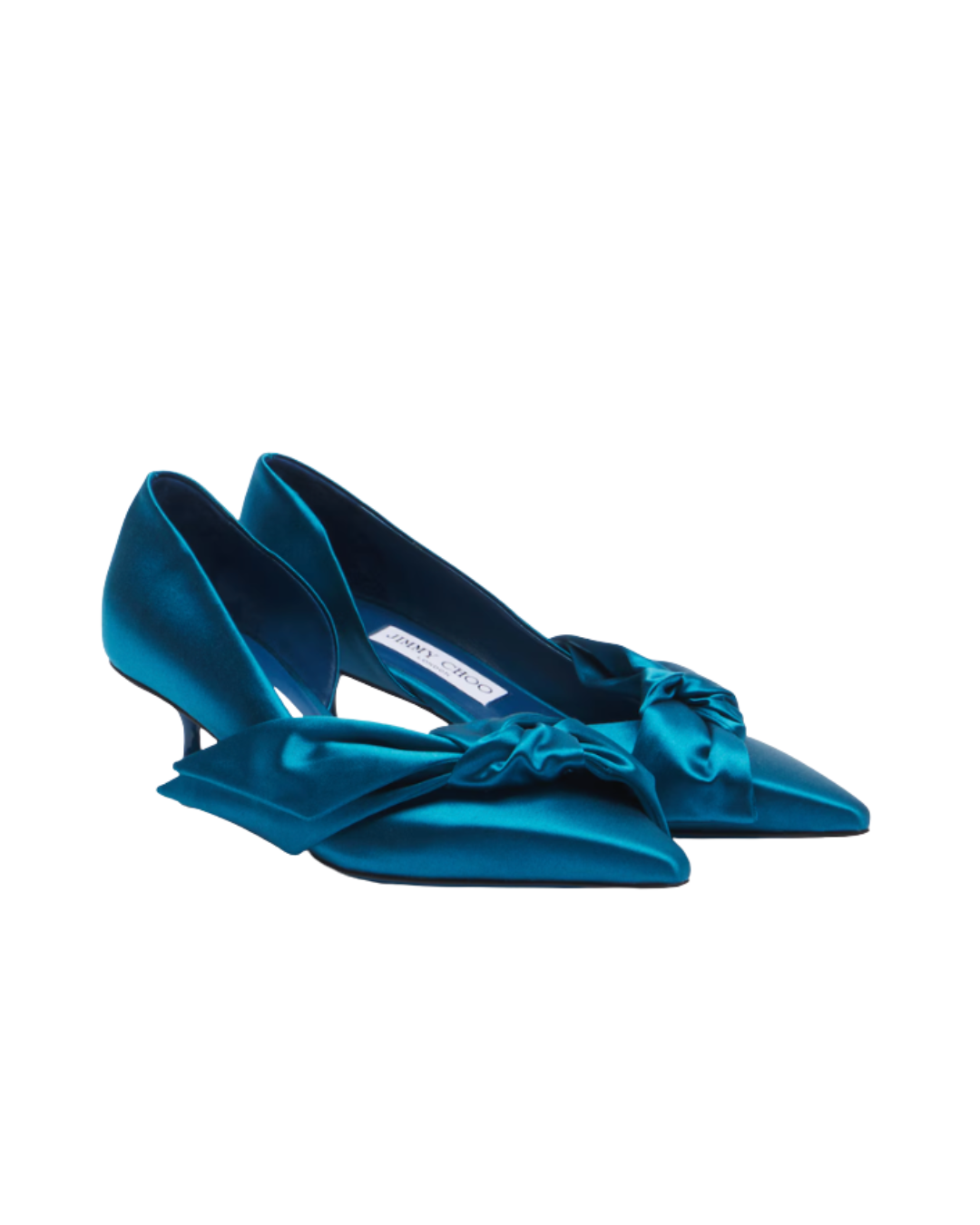Jimmy Choo, Issy bow-detail satin pumps