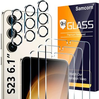 Samcorn Samsung Galaxy S23 Screen Protector (3+3 Pack)