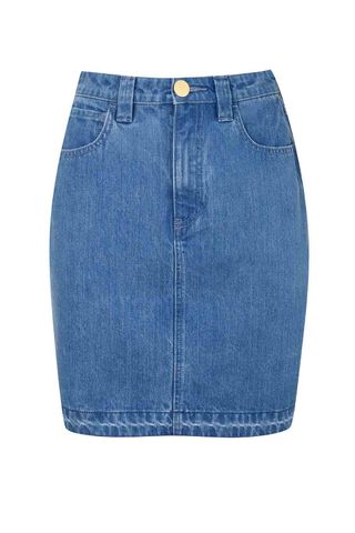 Topshop Unique SS16 Draycott Denim Skirt, £85